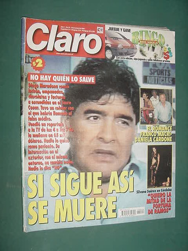 Revista Claro 24 Maradona Zilly Creciente Silvia Suller