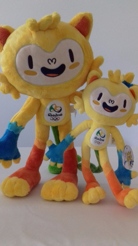 Mascote Vinicius Olimpíadas Rio 2016 30 E 45 Cm Dupla Kit 2