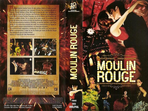 Moulin Rouge Vhs Musical Nicole Kidman Ewan Mcgregor