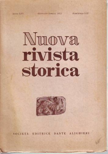 Nueva Revista Historica En Italiano Sociedad Dante Alighieri