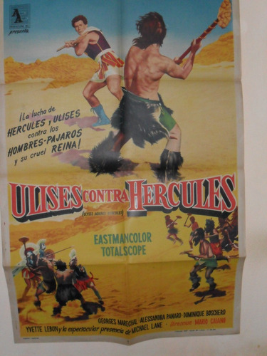 Poster Pelicula * Ulises Contra Hercules *año 1962 Original