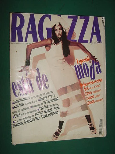 Revista Ragazza 41 España 3/93 Jon Bon Jovi Maquillaje Moda