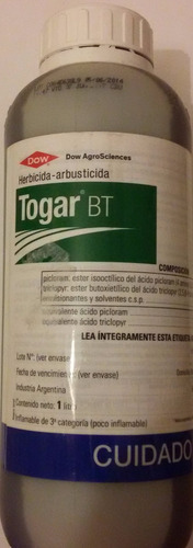 Togar Bt Herbicida- Arbusticida X 1lt