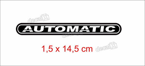 Adesivo Automatic Ford Focus Ecosport Resinado Rs01