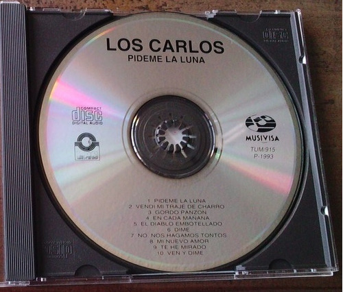 Los Carlos Pideme La Luna Cd Melody S/portada Ni Contraporta