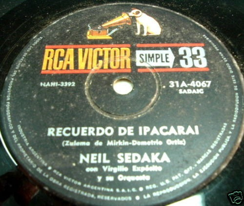 Neil Sedaka Recuerdo De Ipacarai Simple Argentino