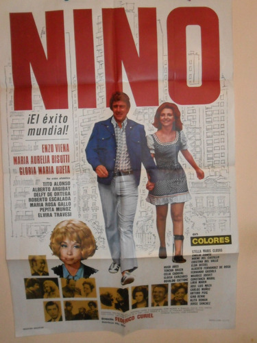 Poster Pelicula * Nino *  1972 - Enzo Viena- M. Bizutti