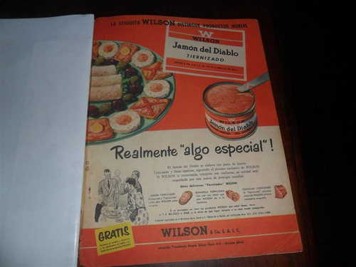 Antigua Publicidad 1955 Wilson Jamon Del Diablo Tiernizado