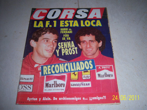 Revista Corsa Senna Y Prost 1990