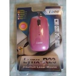 Mouse Rosado Laser 800 Dpi 3 Botones Coneccion Usb Laptop