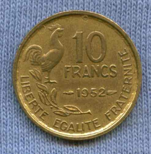 Imagen 1 de 2 de Francia 10 Francs 1952 * Oferta !!! *