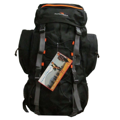 Mochila Intruder 60 L Preta/laranja - Nautika