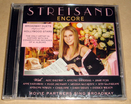 Barbra Streisand Encore Antonio Banderas J Foxx Cd Sellado