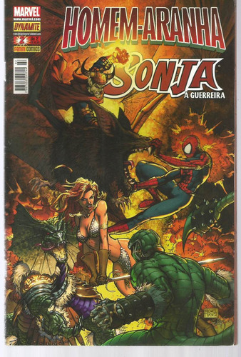 Homem-aranha & Sonja A Guerreira Volume Nº 02 - Editora Panini - Capa Mole - Bonellihq 2 Cx97 H19 @@@ 18