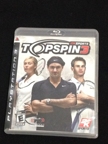Top Spin 3 Tennis Ps3 Playstation Sony 2k Sports Completo