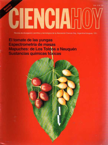 Revista Ciencia Hoy 25 - 1994 Mapuches Los Toldos Yungas