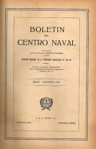 Boletin Del Centro Naval Nro. 585-586 