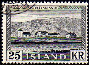 Islandia Serie X 1 Sello Usado Residencia Presidencial 1957