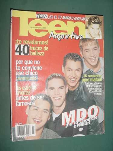 Revista Teen Argentina 9/99 Mdo Test Belleza Cantantes Duran