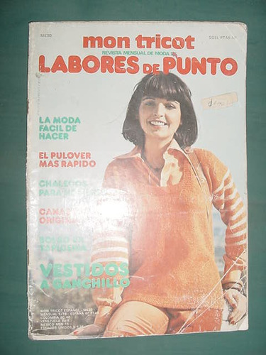 Revista Labores Punto Mon Tricot M30 Completa Con Patrones