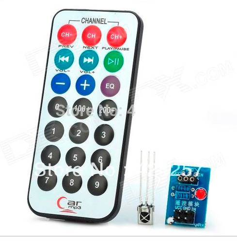 Kit Arduino Control Remoto Infrarrojo Mas Receptor + Cables