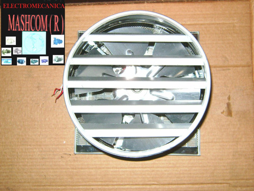 Extractor / Ventilador De 20cm Rejilla De Acero Inoxidable