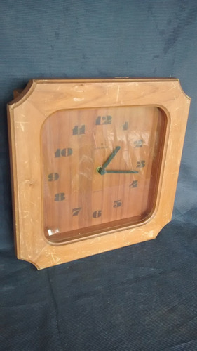 Relógio De Parede Junghans Quartz De Madeira Antigo