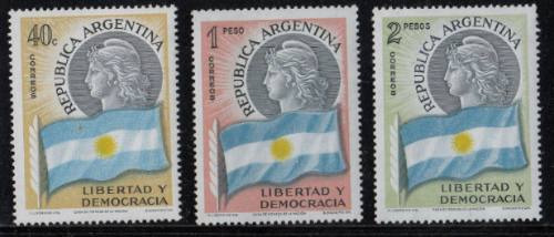 Argentina 1958 Serie De Sellos Mello N° 587 / 589