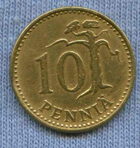 Finlandia 10 Pennia 1963 * Oferta !!!!! *