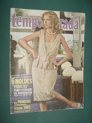 Revista Temporada Sin Moldes Ropa 12/81 Navidad Vestidos