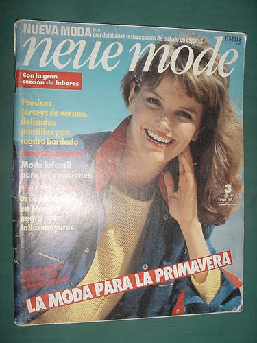 Revista Neue Mode 3/83 Moda Costura Sin Moldes Primavera