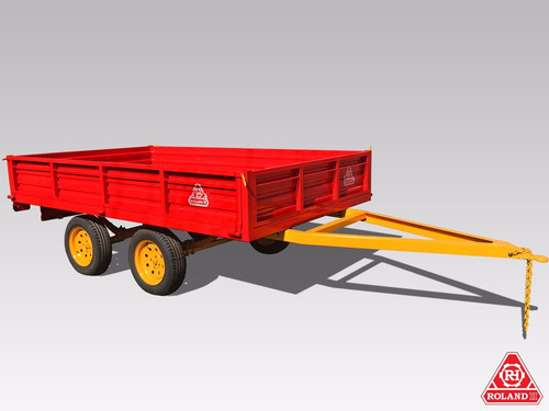 Acoplado Vehicular Roland H2000b Kg, Carro 2 Ejes Balancin