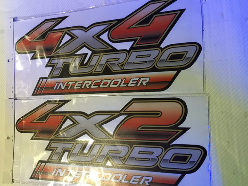 Sticker Calco Pegotin Vinilo 4x4 4x2 Turbo Intercooler.x Par