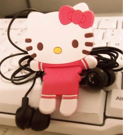 Porta Cable De Hello Kitty Para Audifonos, Mouse Y Cables
