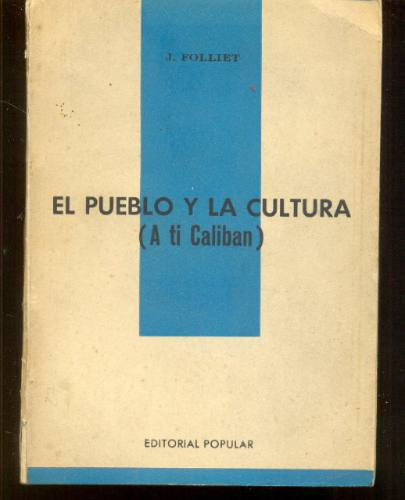El Pueblo Y La Cultura, Joseph Folliet.