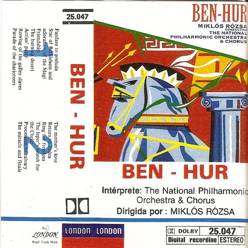 Cassette Ben-hur Miklos Rozsa 1986 Nuevo Importado