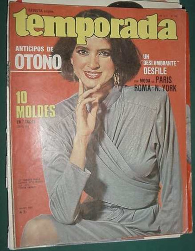 Revista Temporada Mar/87 Moda Ropa Vintage Sin Moldes