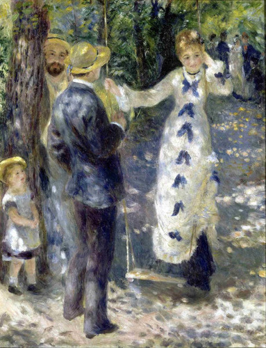 Lienzo Canvas Arte Pierre Auguste Renoir Columpio 1876 65x50