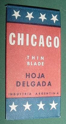 Hojas De Afeitar Argentina Chicago Thin Blades Delgada