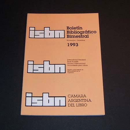 Isbn. Boletín Bibliográfico Bimestral Nov - Dic 1993