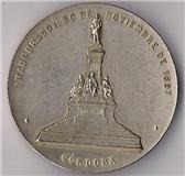 Medalla Codigo Civil Arg. Velez Sarsfield Cordoba 1897 B25