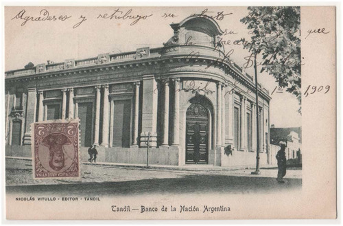 Banco De La Nacion Argentina, Tandil, Postal Argentina
