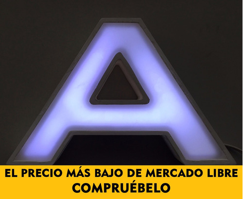 Letra Corporea Acrilico Iluminada Con Led Facil Colocacion