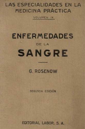 Enfermedades De La Sangre - Rosenow - Labor