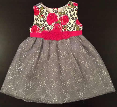 Childrens Place Vestido De Fiesta Con Tul Nena T2 Importado