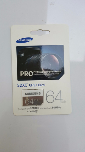 Oferta Memoria Samsung Pro 64gb Sdhc Sdxc Original 90mb/s