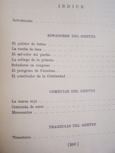 Imagen 3 de 6 de Soñadores Del Ghetto Y Otros Relatos * Israel Zangwill *