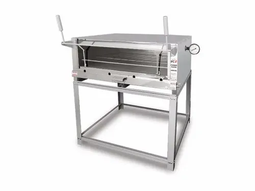 Forno Industrial Gás 95x95 Capa Inox Pães Bolos E 12 Pizzas ...