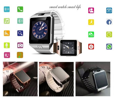 Relogio Smartphone Bluetooth Smart Watch Dz09 Android Branco