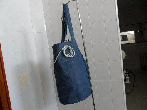 Camping, Pesca : Bolso Marinero Tela Jean,formato Cilindrico